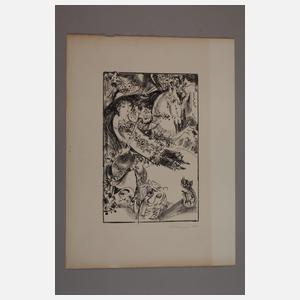 Prof. Heinz Werner, Paar Lithographien