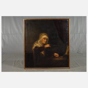 "Die Goldwägerin" nach Rembrandt