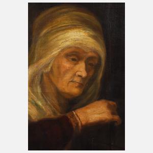 "Die Goldwägerin" nach Rembrandt