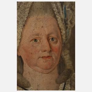 Paar Klassizistische Portraits