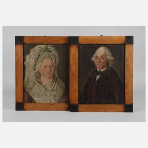Paar Klassizistische Portraits