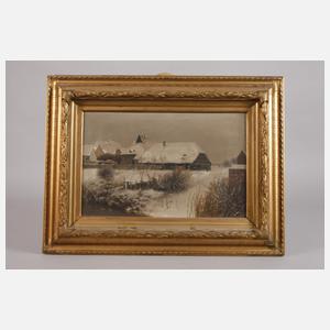 H. Börner, Verschneiter Gutshof