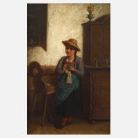 Josef Büche, Strickendes Mädchen111