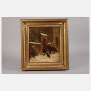 Prof. Anton Burger, attr., Reitender Bote am Tor