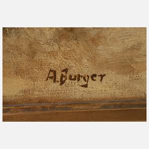 Prof. Anton Burger, attr., Reitender Bote am Tor