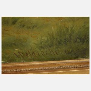 Honoré Delaroche, attr., Bukolische Landschaft