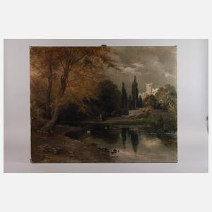 August Flinker, Im Schlosspark