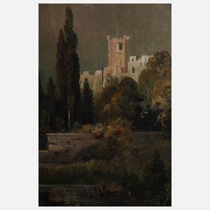 August Flinker, Im Schlosspark