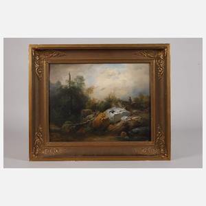 Friedrich Gauermann, attr., Hirtin im Gebirge