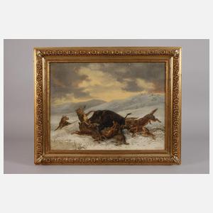 Guido Hammer, Wolfsrudel mit Wildschwein