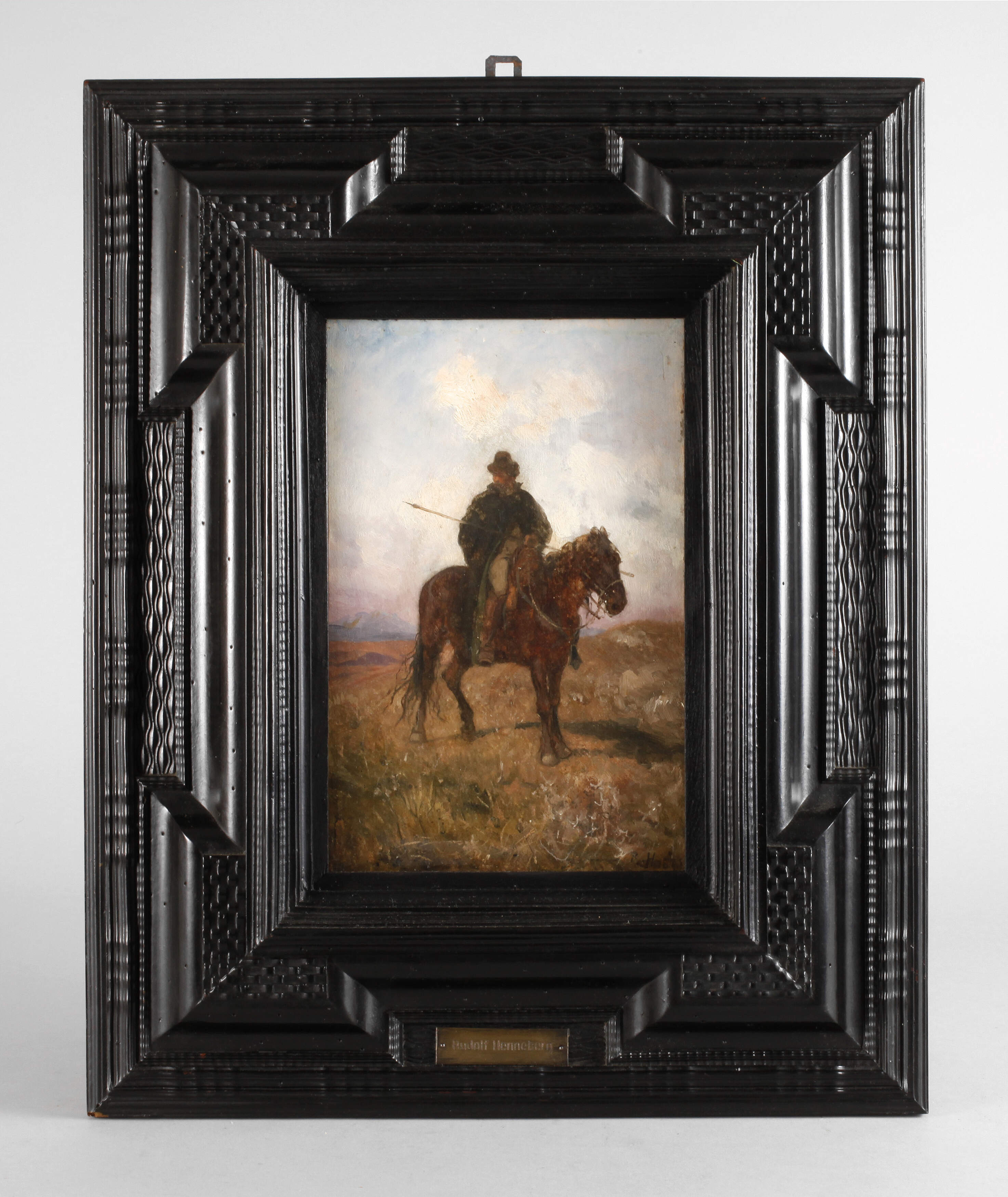 Rudolf Henneberg, Reiter mit Speer zu Pferd