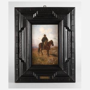 Rudolf Henneberg, Reiter mit Speer zu Pferd