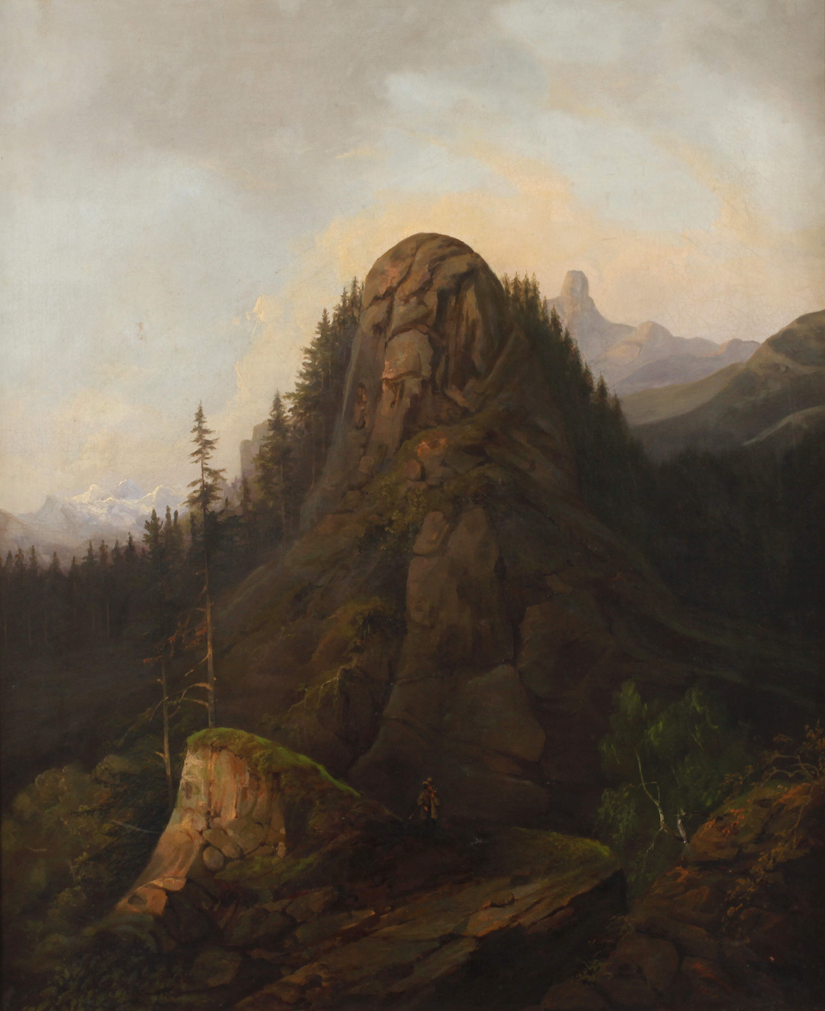 H. Lehmann, Wandersmann im Hochgebirge