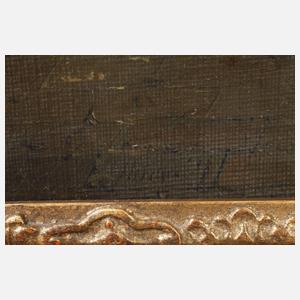 Charles Louis Lesaint, attr., Im Kreuzgang