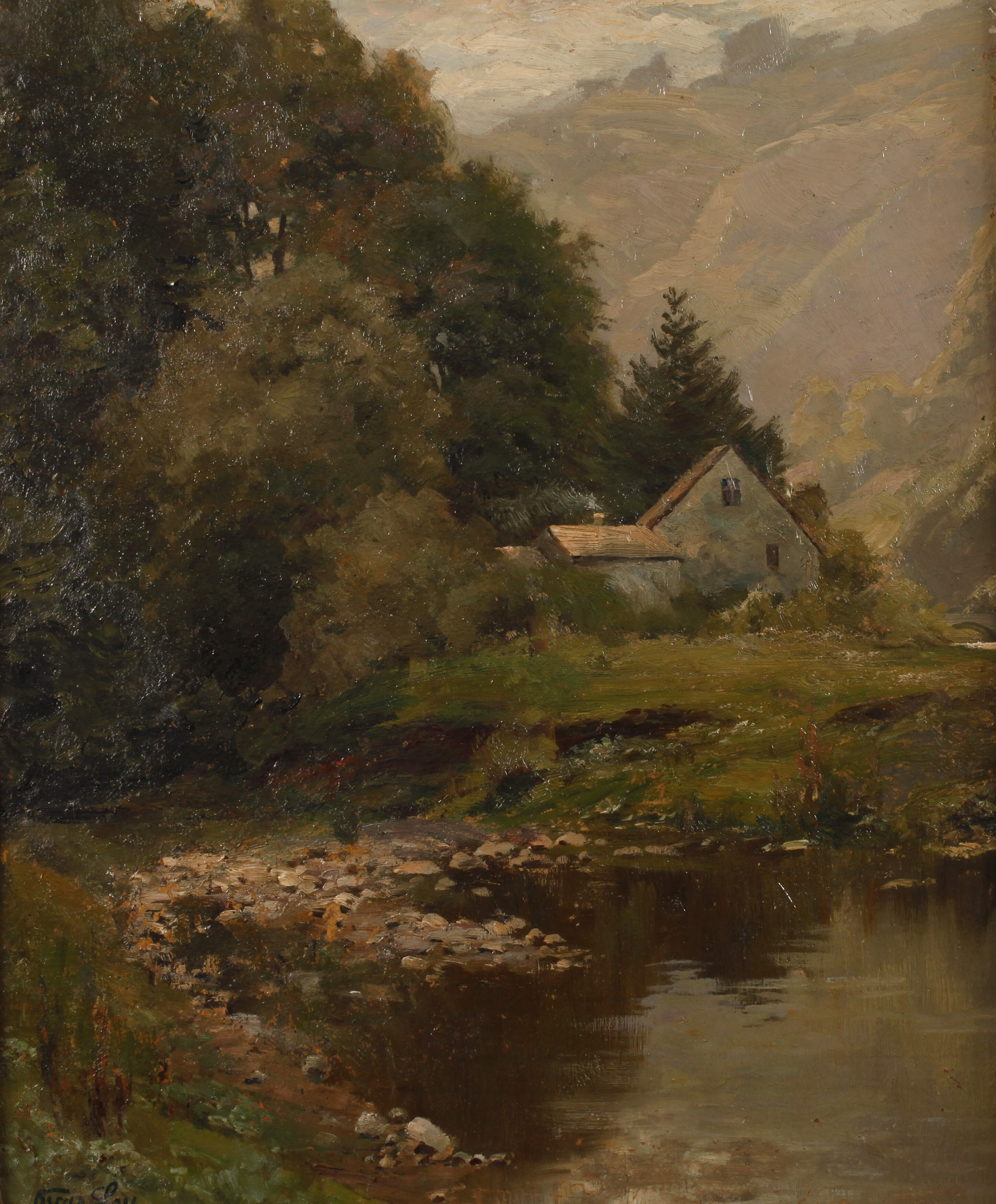 Oskar Leu, Häuschen am Waldrand