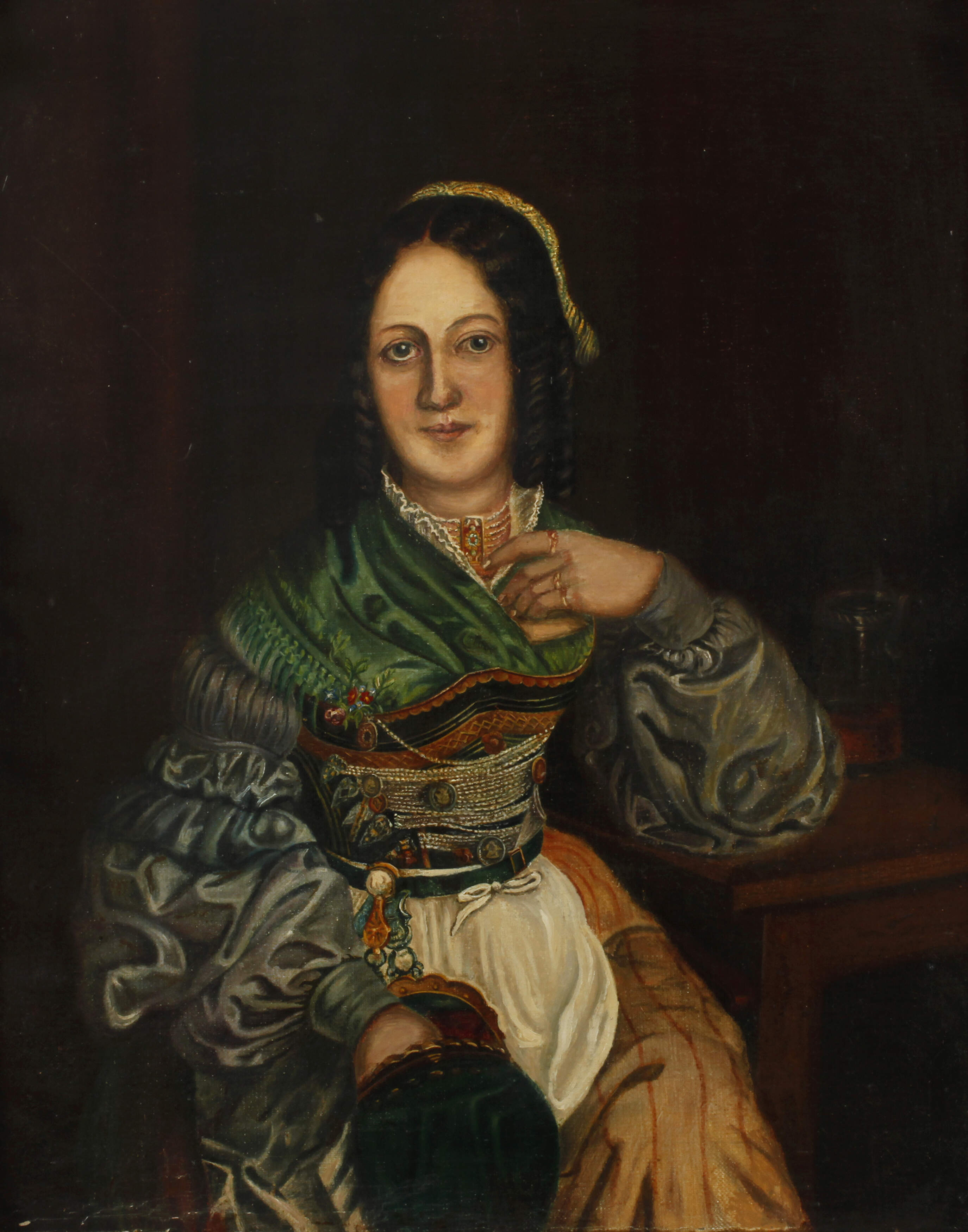 Poschenrieder, Dame in Tracht