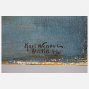 Karl Wendel, Später Abend am Hafen