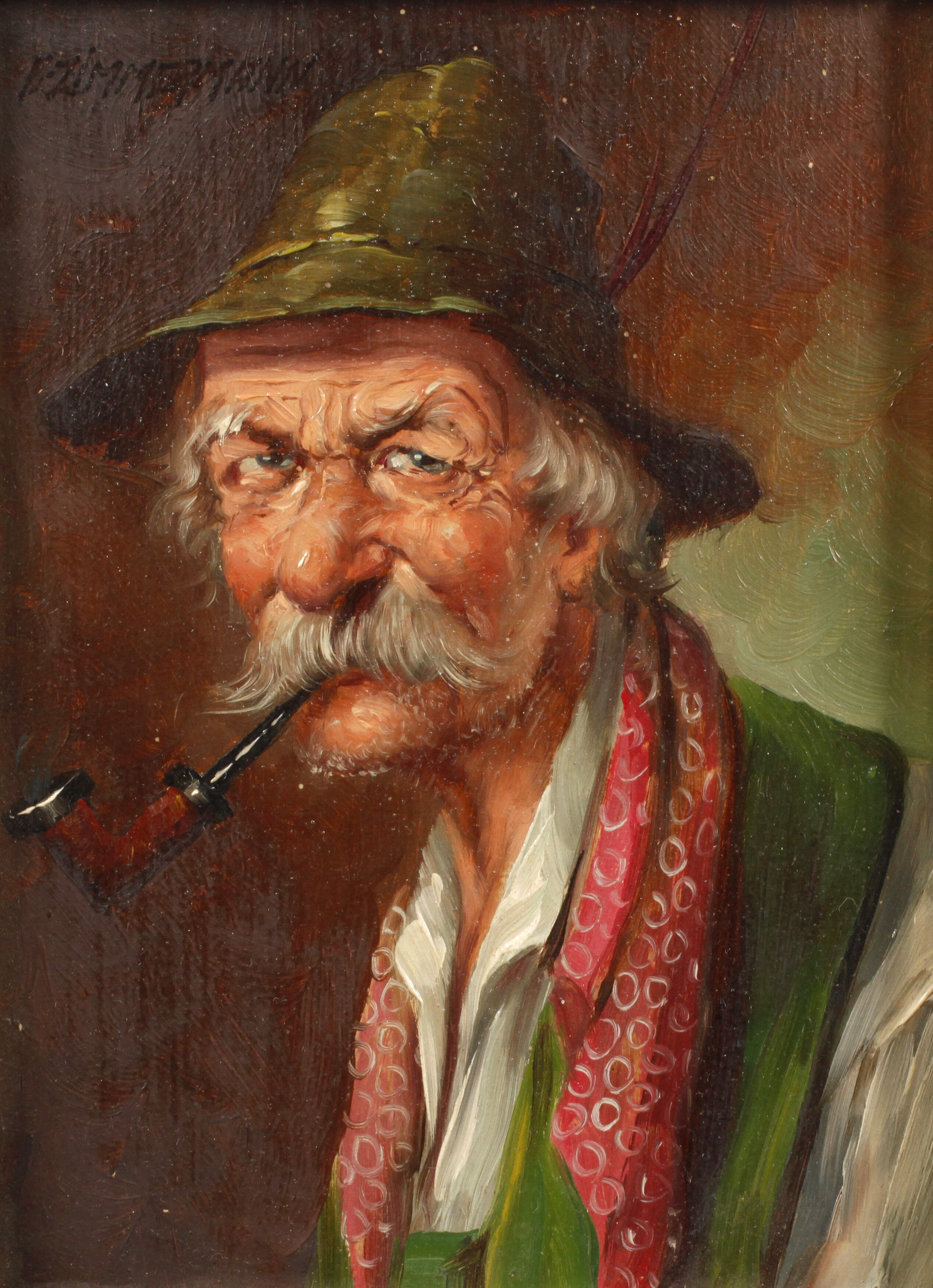 Alfred Zimmermann, Pfeifenraucher