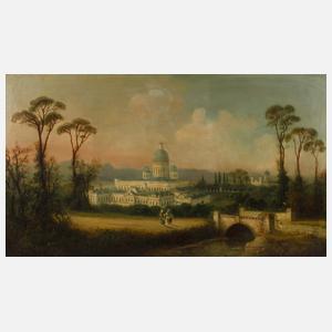 Kloster in mediterraner Landschaft