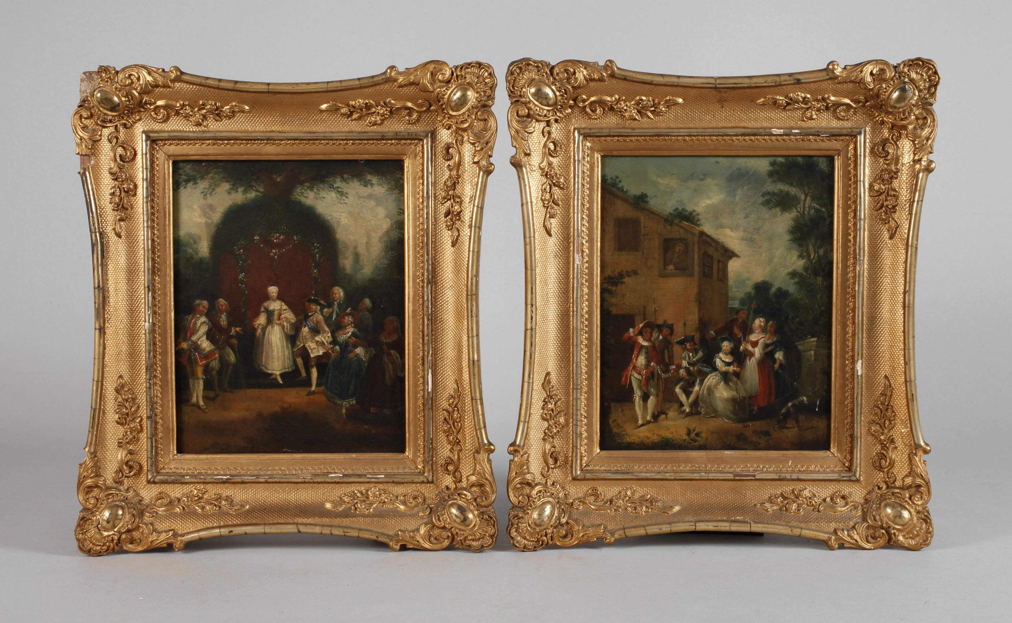 Gemäldependants Gesellschaft im Park