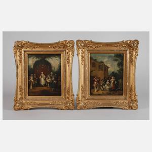 Gemäldependants Gesellschaft im Park