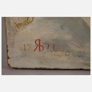 Jäger in Winterlandschaft