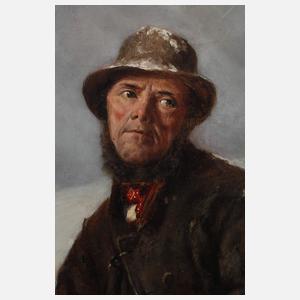 Jäger in Winterlandschaft