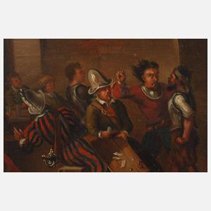 Der Streit nach dem Kartenspiel