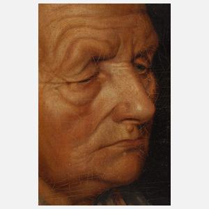 Portraitstudie alte Bäuerin