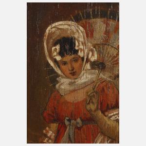 Dame mit Sonnenschirm