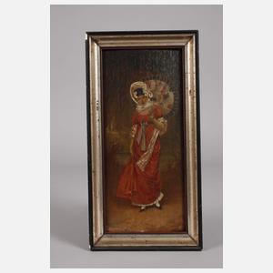 Dame mit Sonnenschirm