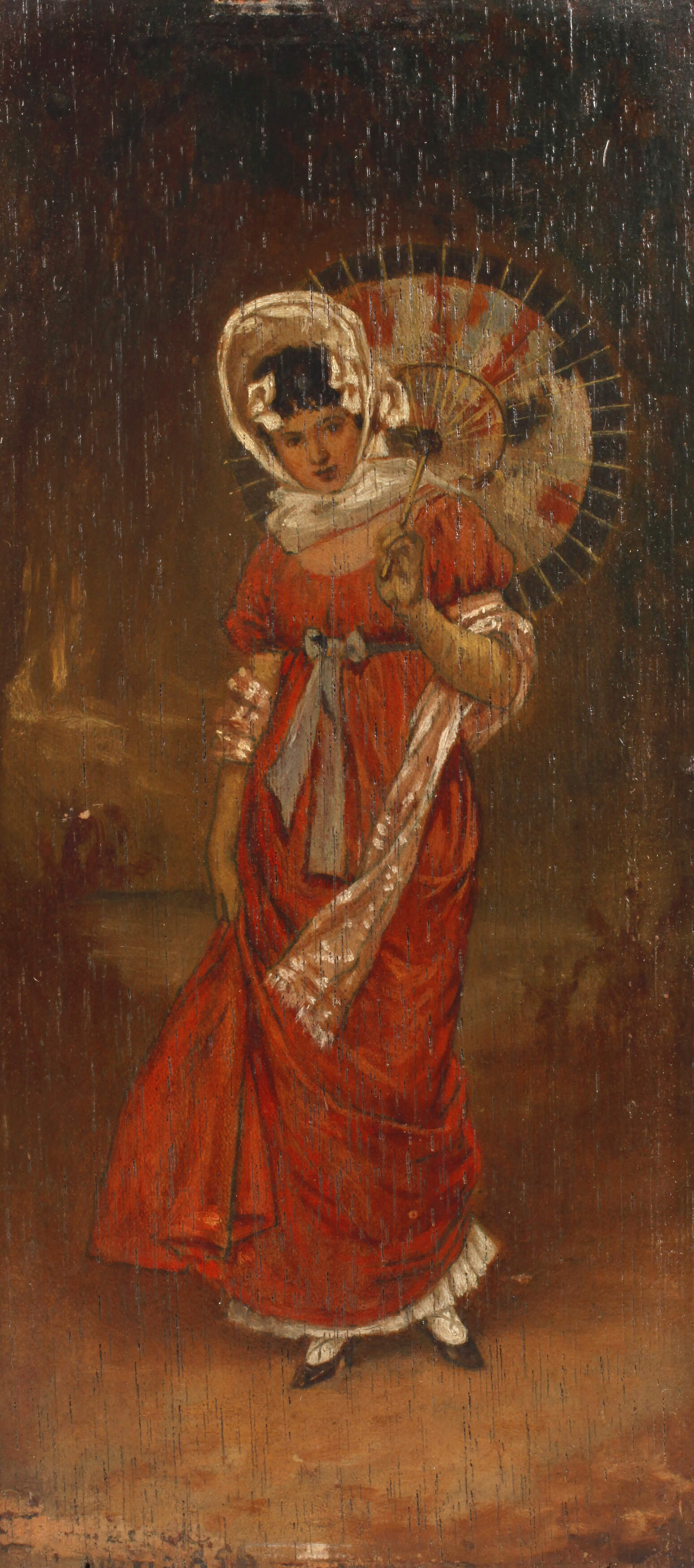 Dame mit Sonnenschirm