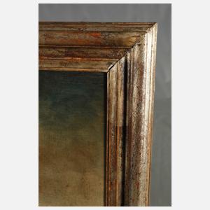 Sommerlandschaft mit Wanderern am Fluss