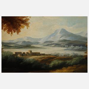 Spätromantische mediterrane Landschaft