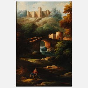 Spätromantische mediterrane Landschaft