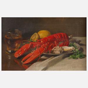 Tafelstillleben mit Hummer