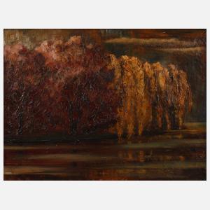 Leo Adler, Seelandschaft vor Gewitter