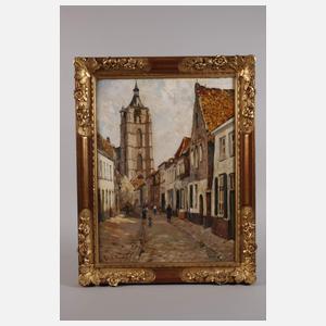 René de Baugnies, Die Moensstraße in Mechelen