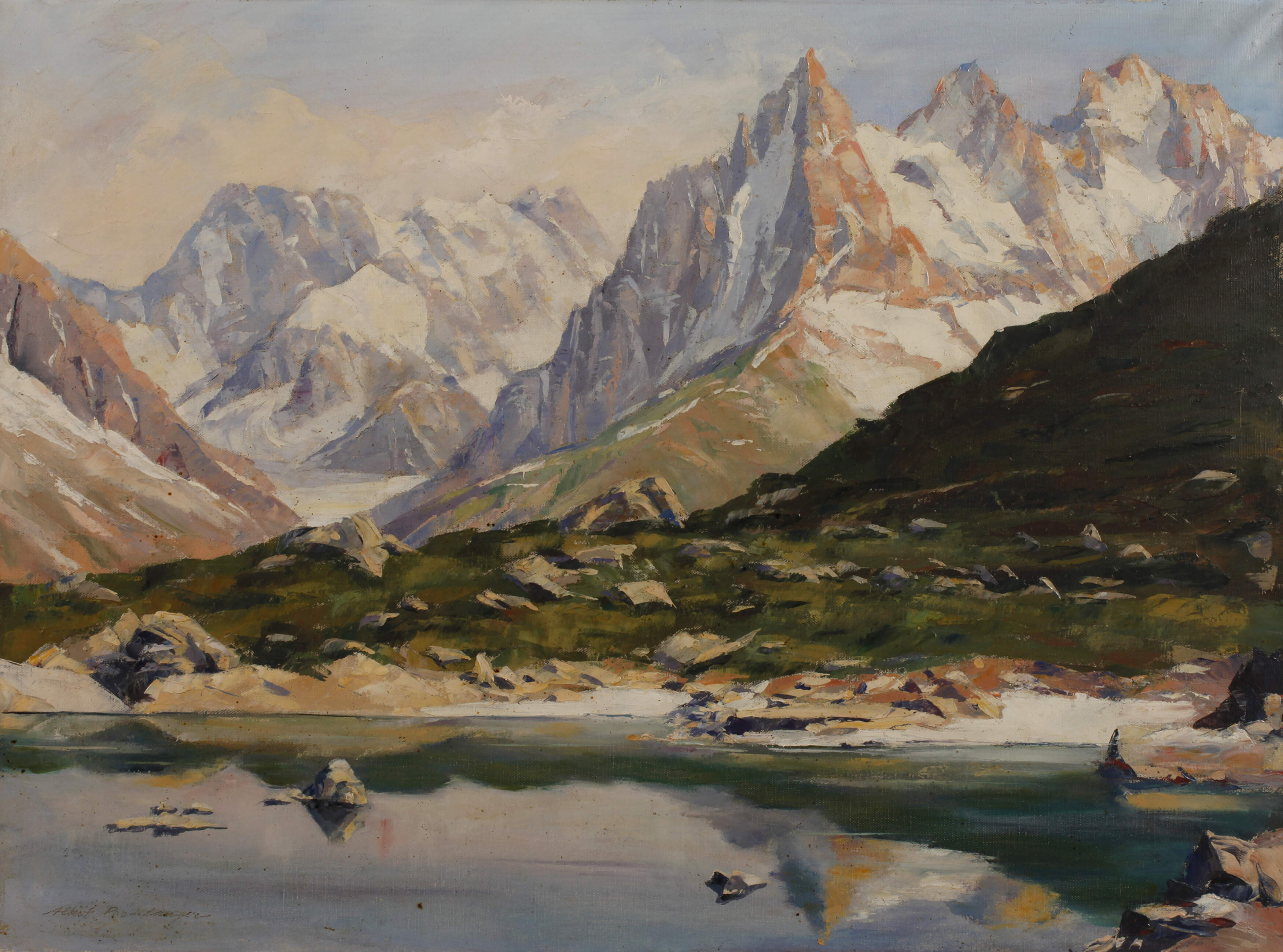 Albert Boulanger, Berglandschaft am Lac Blanc
