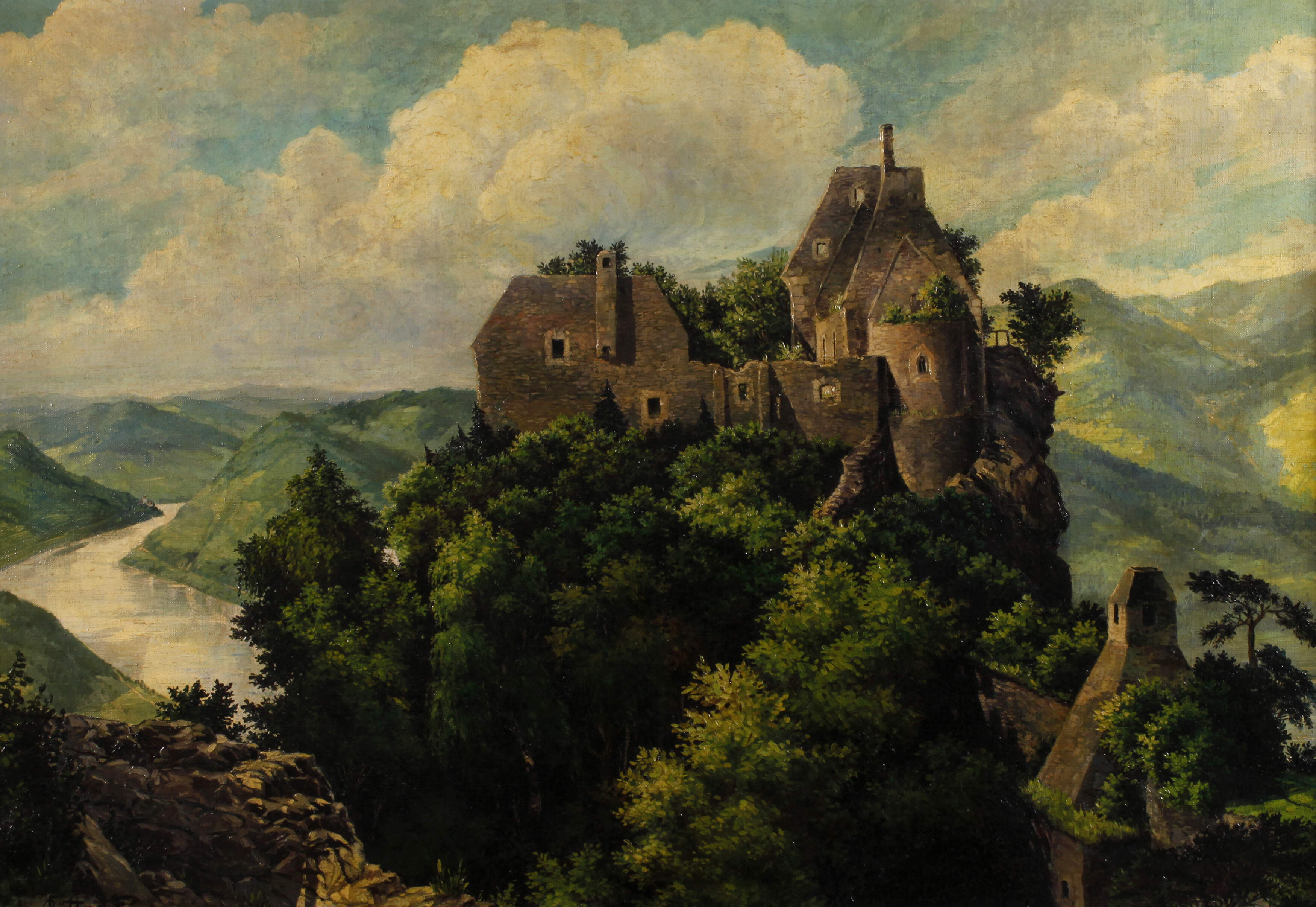 F. Büttner, Burgruine Aggstein