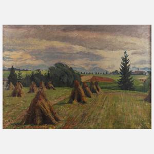 Hermann Fricke, Oberbayerische Erntelandschaft