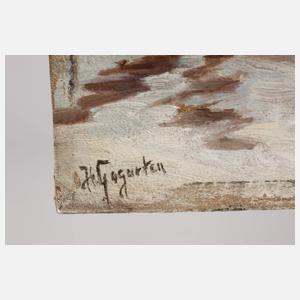 Heinrich Gogarten, Wanderer in Winterlandschaft