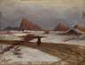 Heinrich Gogarten, Wanderer in Winterlandschaft
