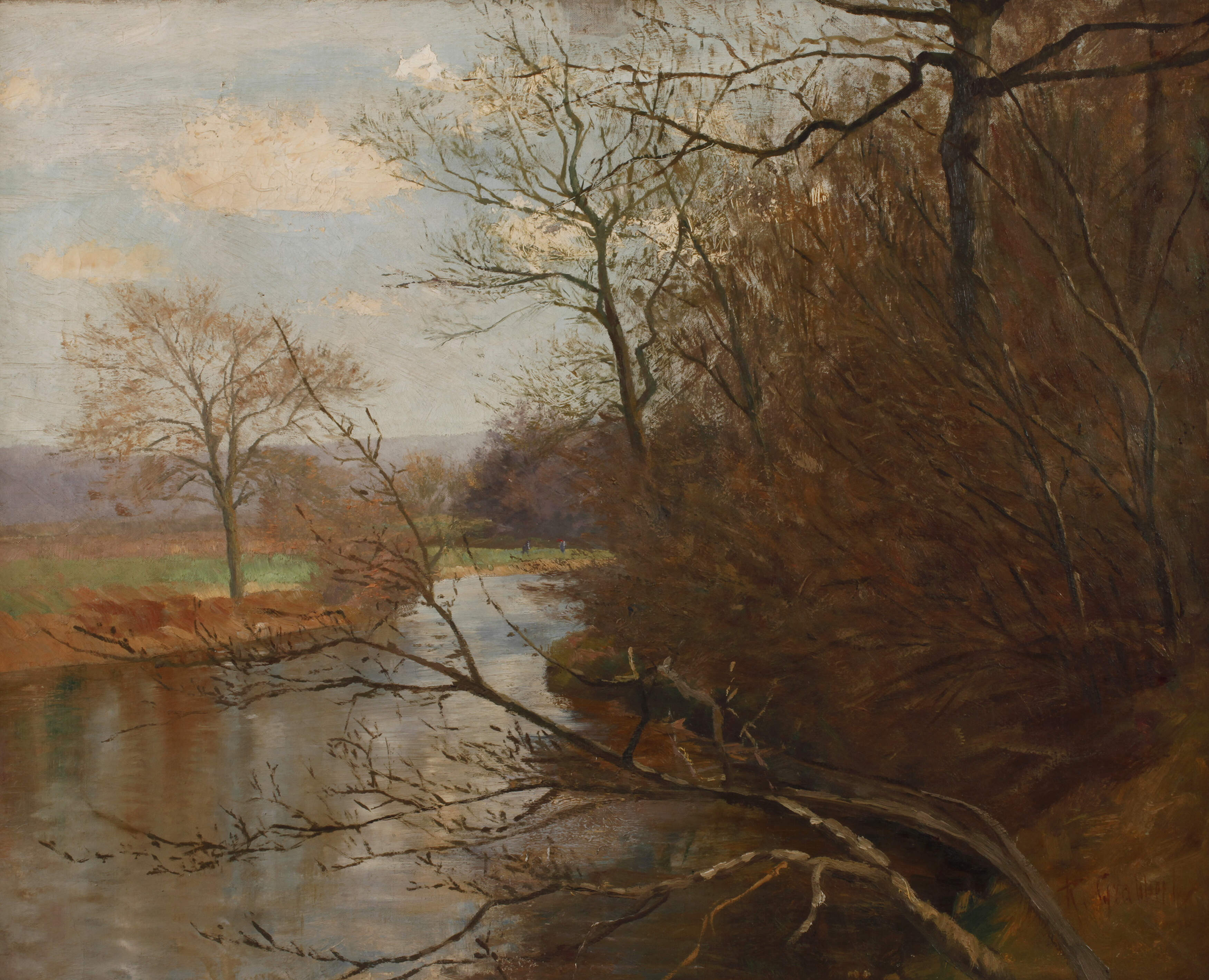 Robert Grabbert, attr., Flusslandschaft