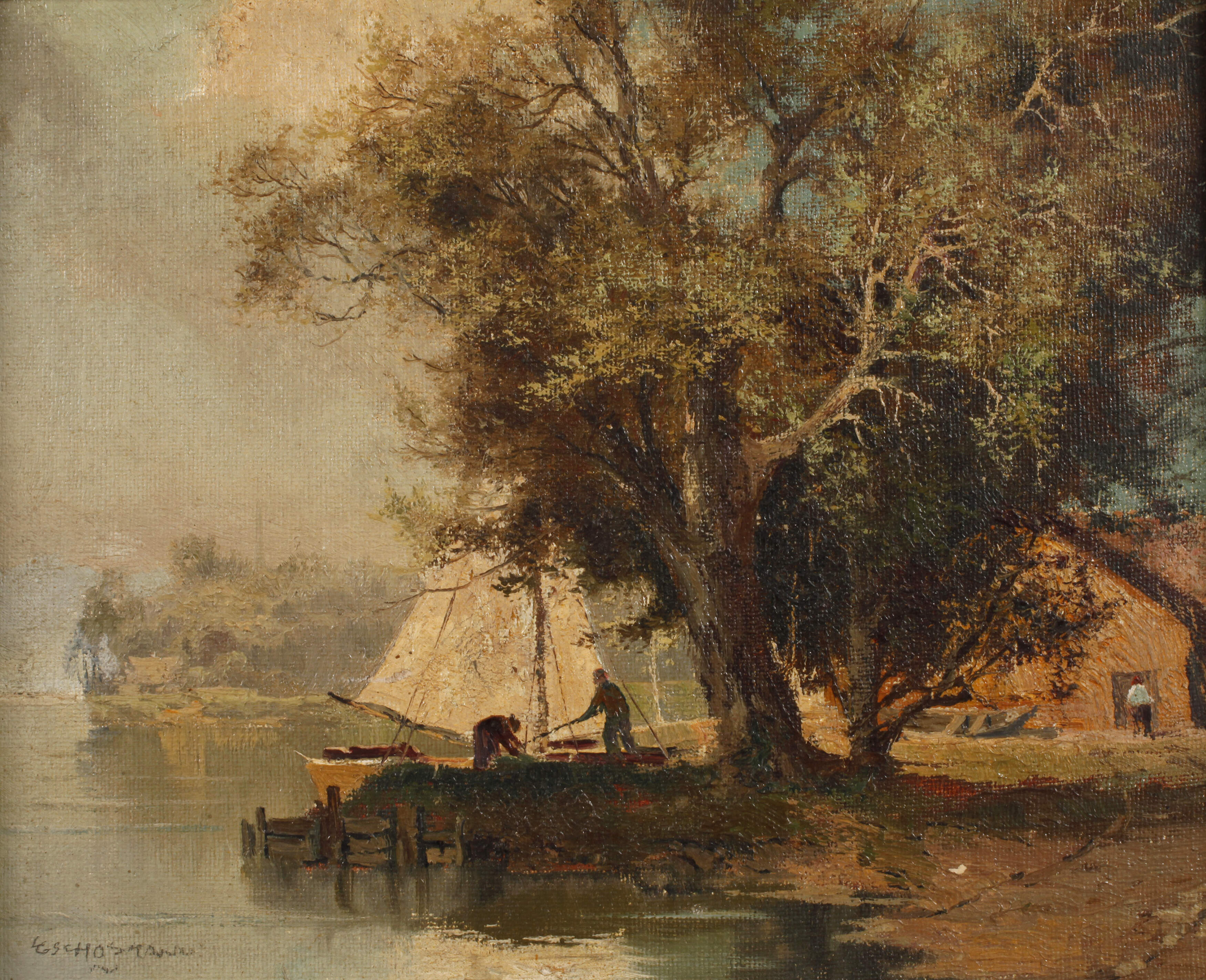 Ludwig Gschosmann, Seeuferszene