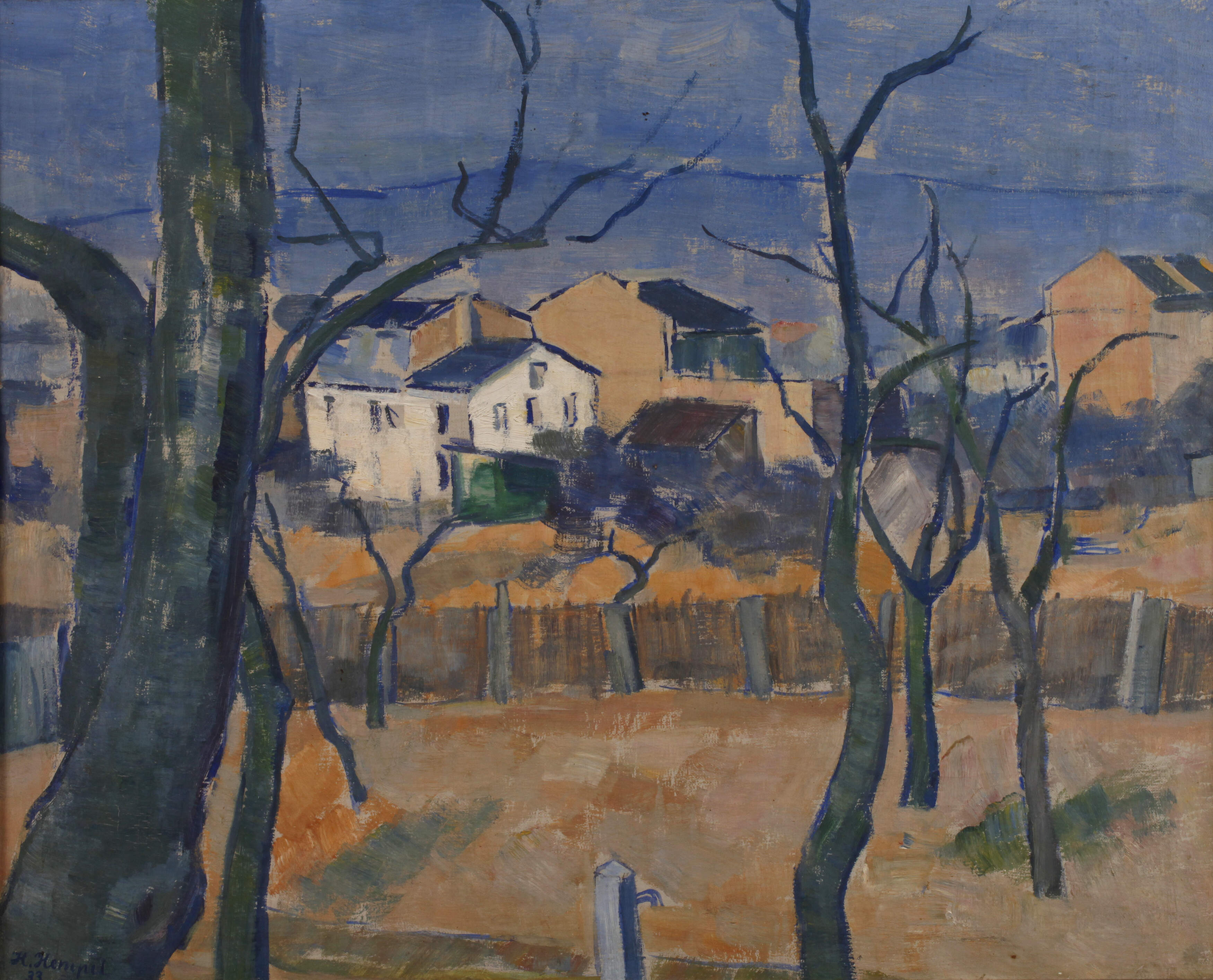 Heinrich Hempel, "Vorfrühling Sachsenhäuser Berg"