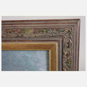 D, Hennig, "Stilleben mit 2 Äpfeln + Teeglas"