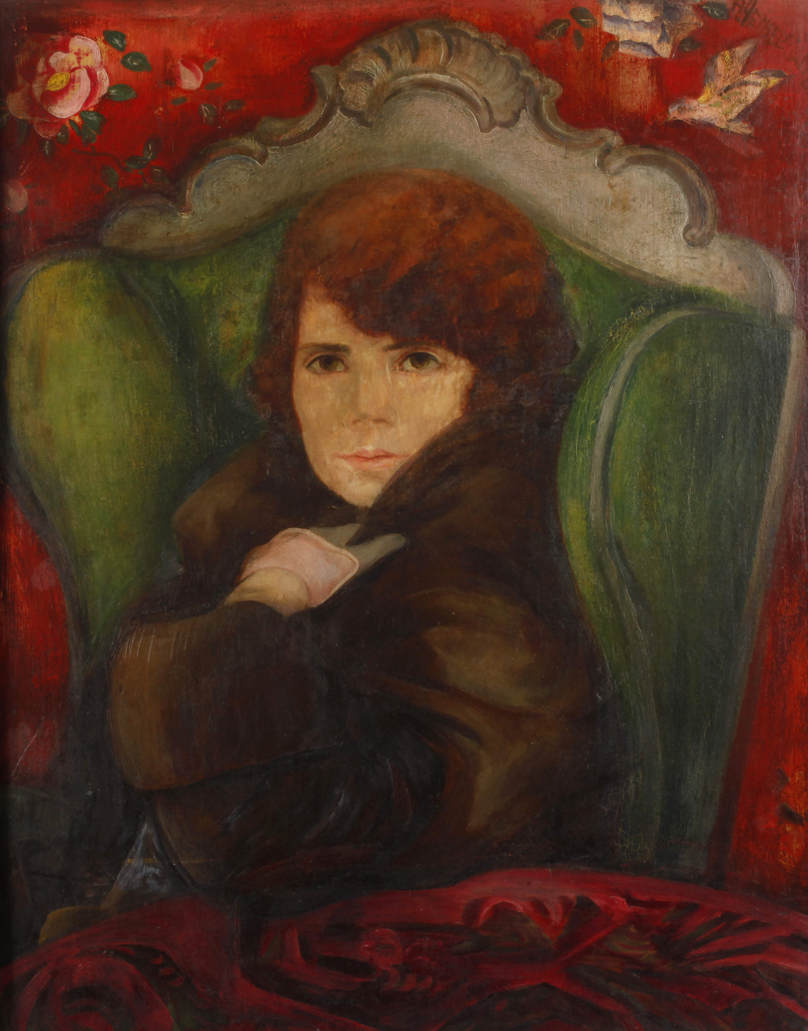 Albert Henselmann, Junge Frau im Lehnstuhl