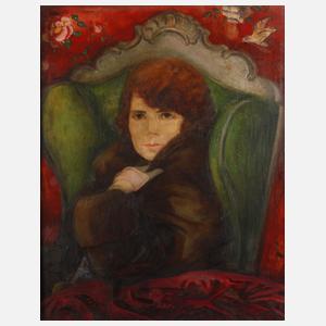 Albert Henselmann, Junge Frau im Lehnstuhl