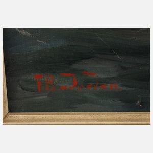 F. B. v. Jordan, Segelboote am Hafen